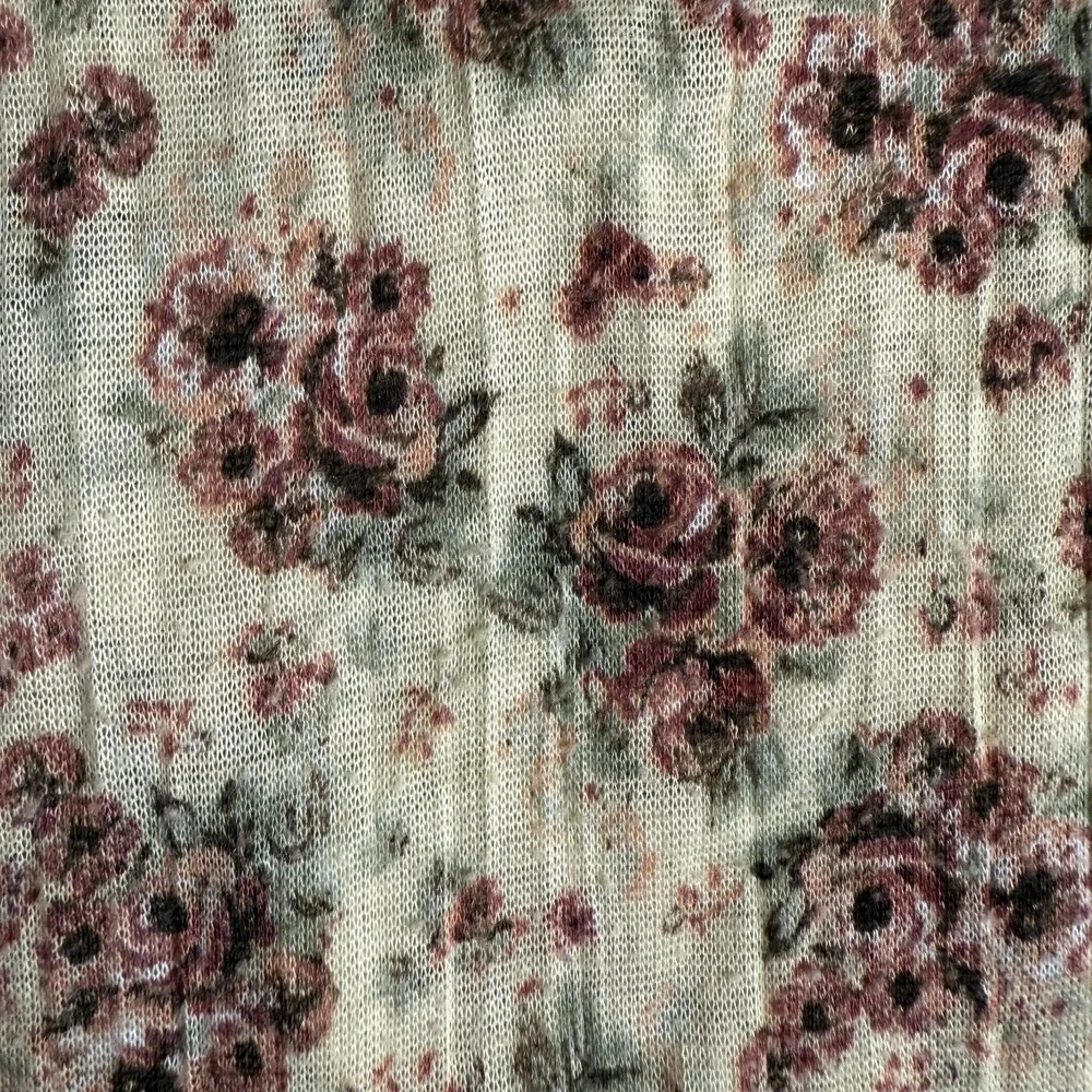 Free People y2k ‎ Racerback Floral Tank Top Women M Romantic Boho Hippie